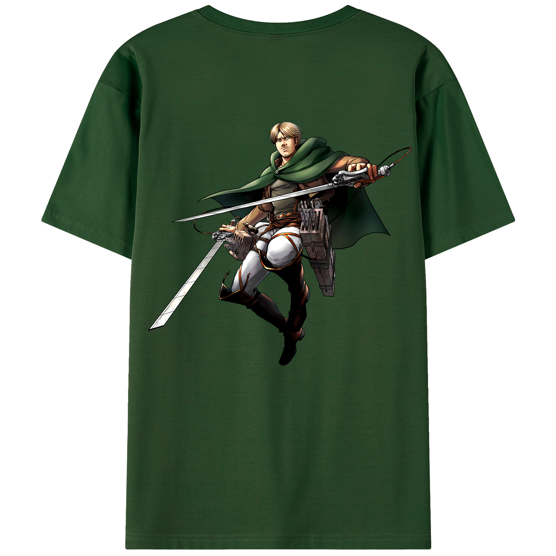 （画像用） 進撃の巨人 Attack on Titan 綿100％半袖Tシャツ（背面プリント）